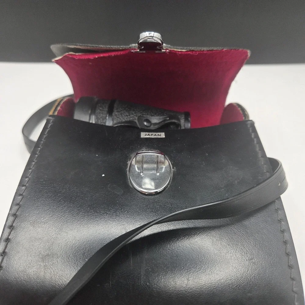Taylor Binoculars 7x35 Wide Angle Model 2802 Black Vintage Japan Leather Case